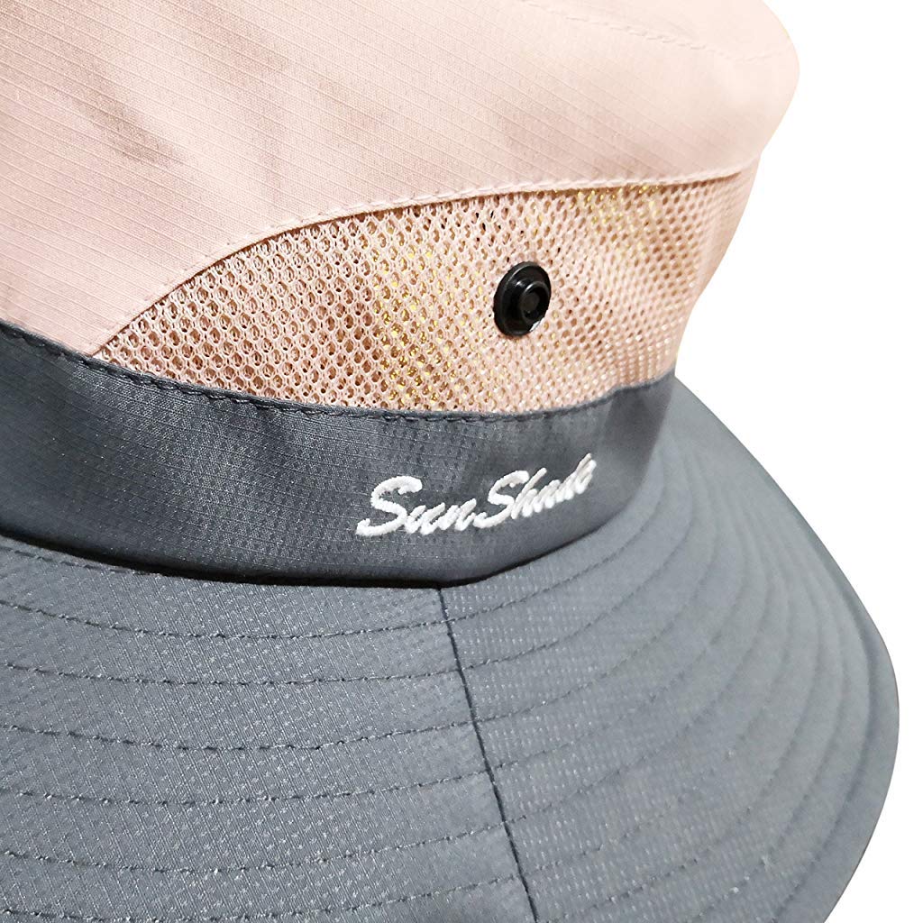 PALAY® Hat for Women Stylish Wide Brim Sun Hats for Women Summer Beach Hat with Ponytail Hole UPF 50+ UV Protection Mesh Bucket Packable Travel Cap Boating Fishing Outdoor X 2 Pink PALAY® Hat for Women Stylish Wide Brim Sun Hats for Women Summer Beach Hat with Ponytail Hole UPF 50+ UV Protection Mesh Bucket Packable Travel Cap Boating Fishing Outdoor X 2 Pink
